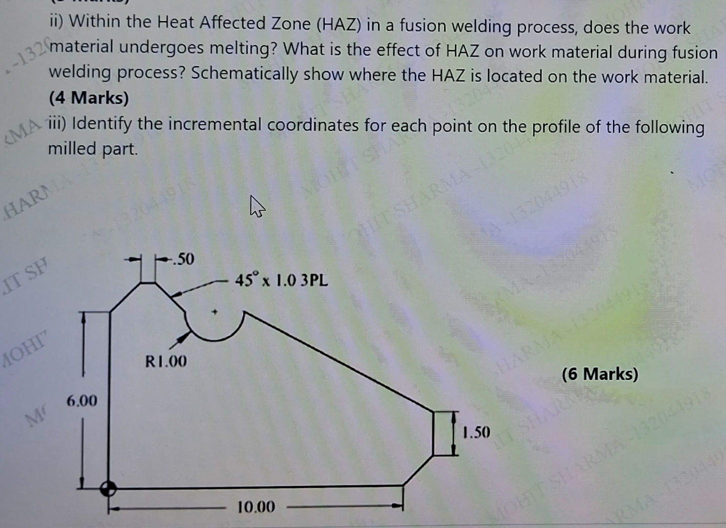 Solved ii) ﻿Within the Heat Affected Zone (HAZ) ﻿in a fusion | Chegg.com