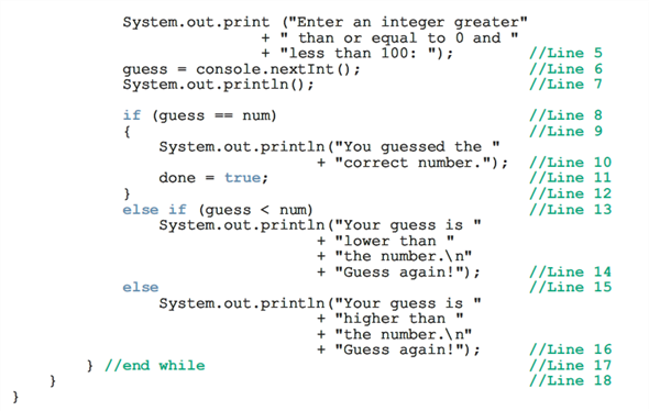 Solved: The program in Example 5-6 implements the Guessing the Num ...