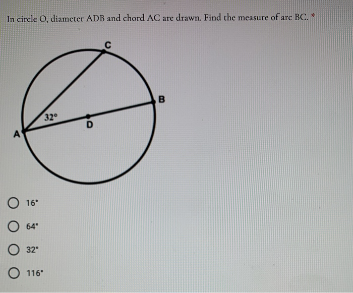 Solved In The Diagram Below Of Circle O Chords Ab And Cd