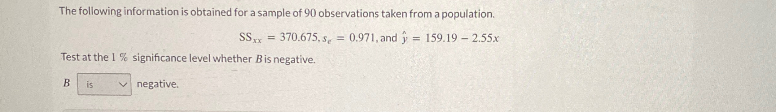 Solved The following information is obtained for a sample of | Chegg.com