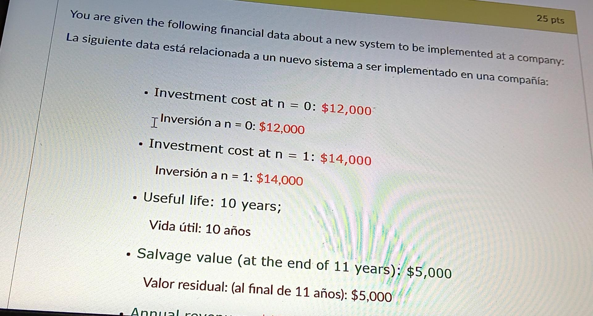 La siguiente data está relacionada a un nuevo sistema a new stem to be implemented at a company: Laciacionada a un nuevo sist