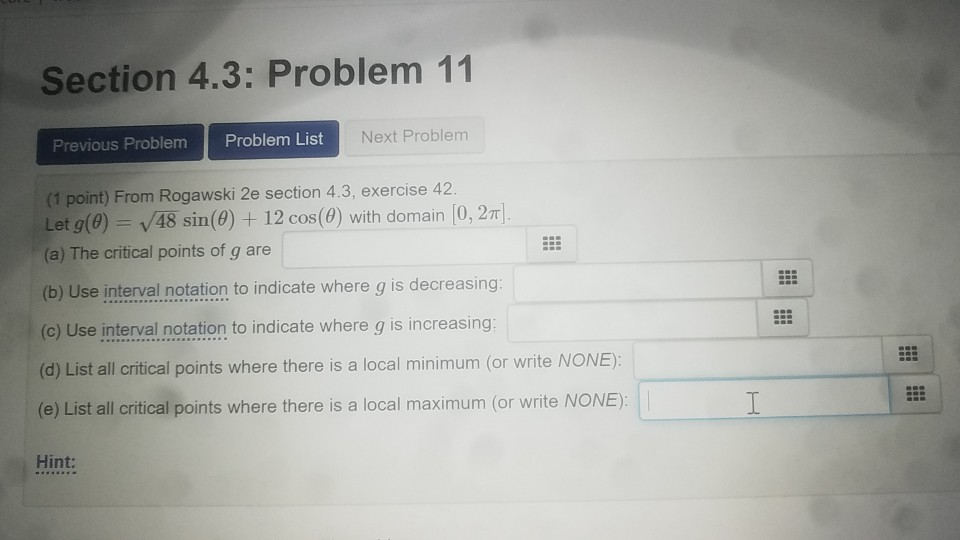 Solved Section 4.3: Problem 11 Previous Problem Problem List | Chegg.com