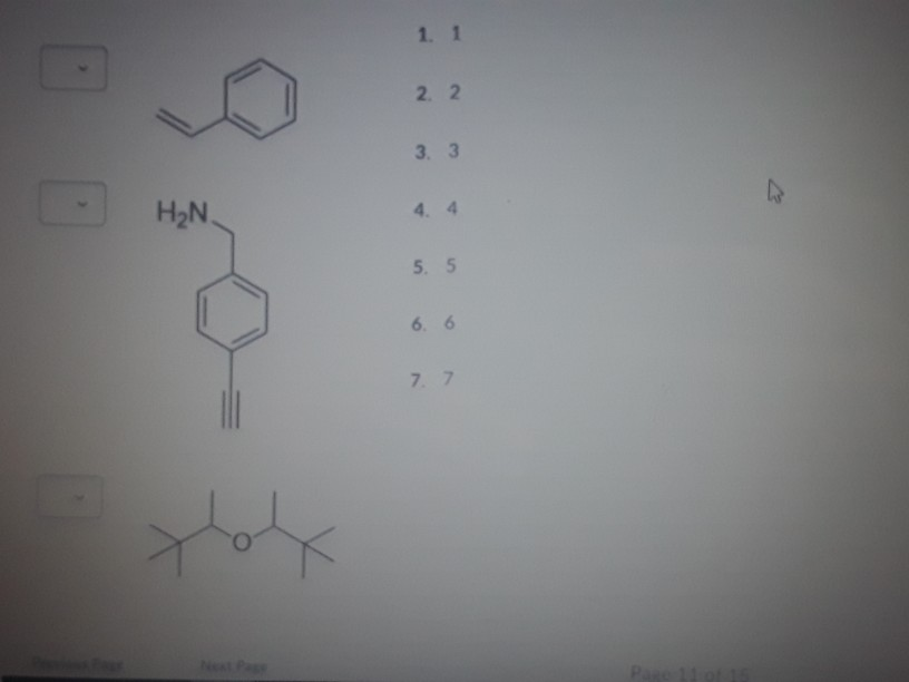 Solved Match each compound with one of the following 1 H NMR | Chegg.com