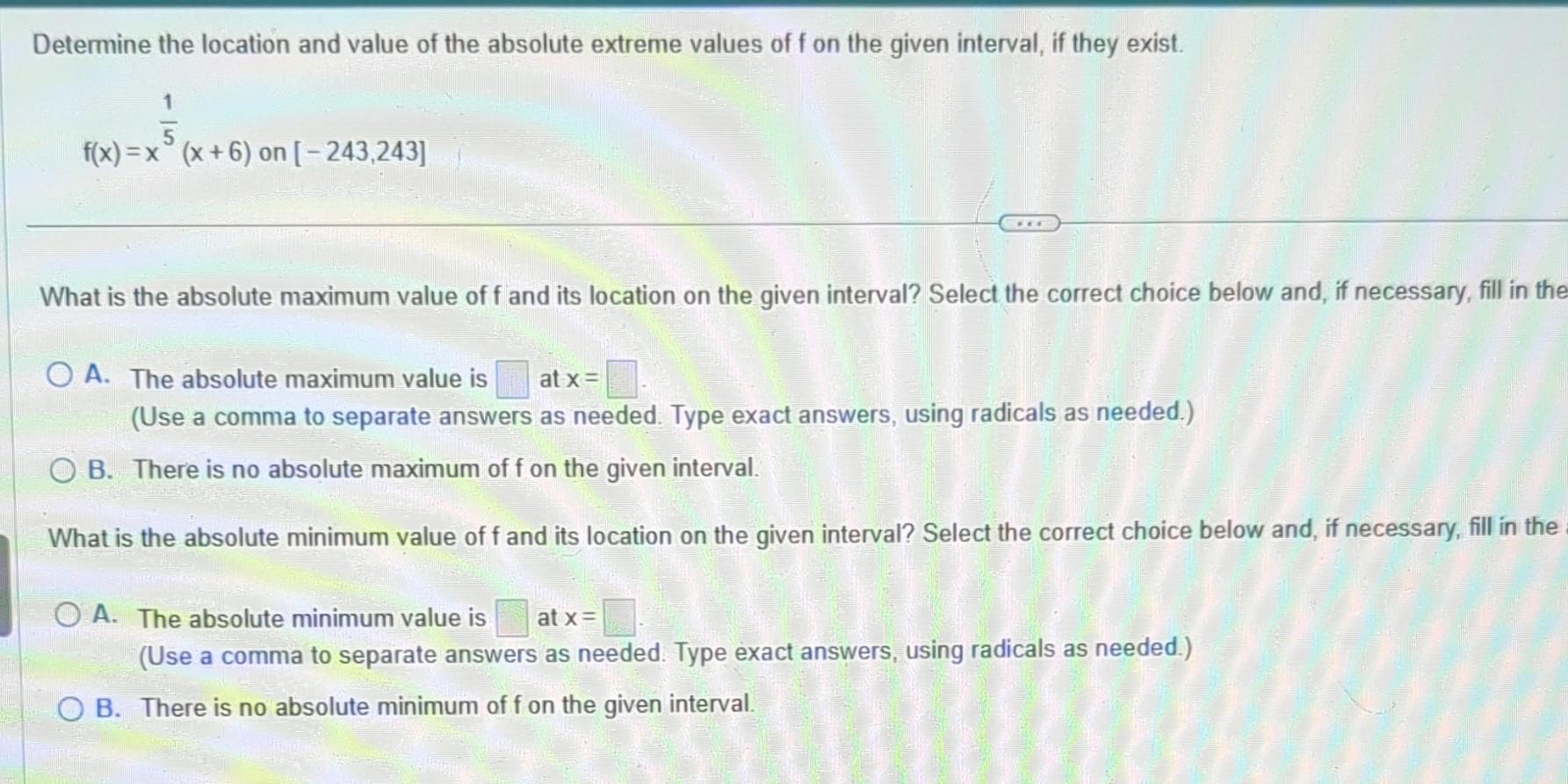 Solved Determine The Location And Value Of The Absolute | Chegg.com