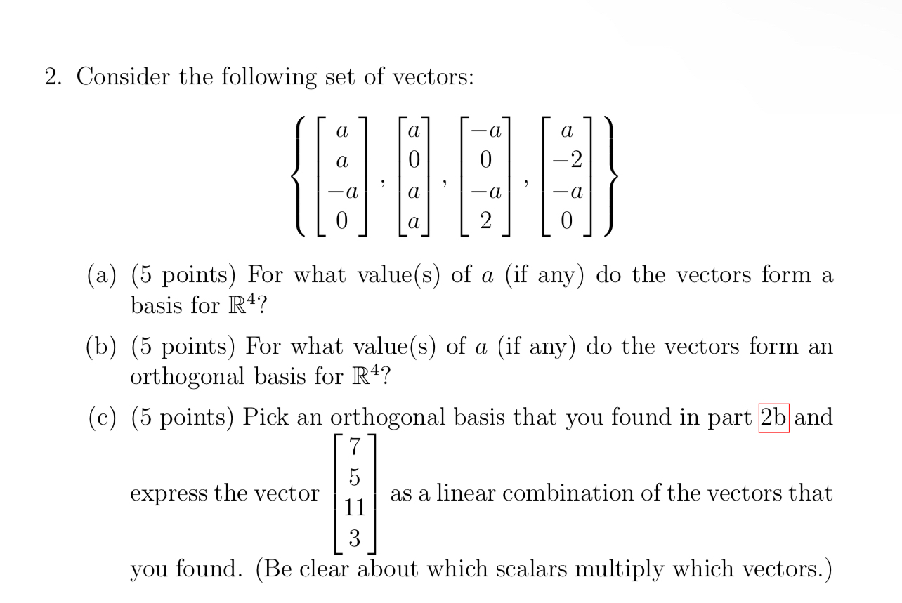 Solved Consider the following set of | Chegg.com