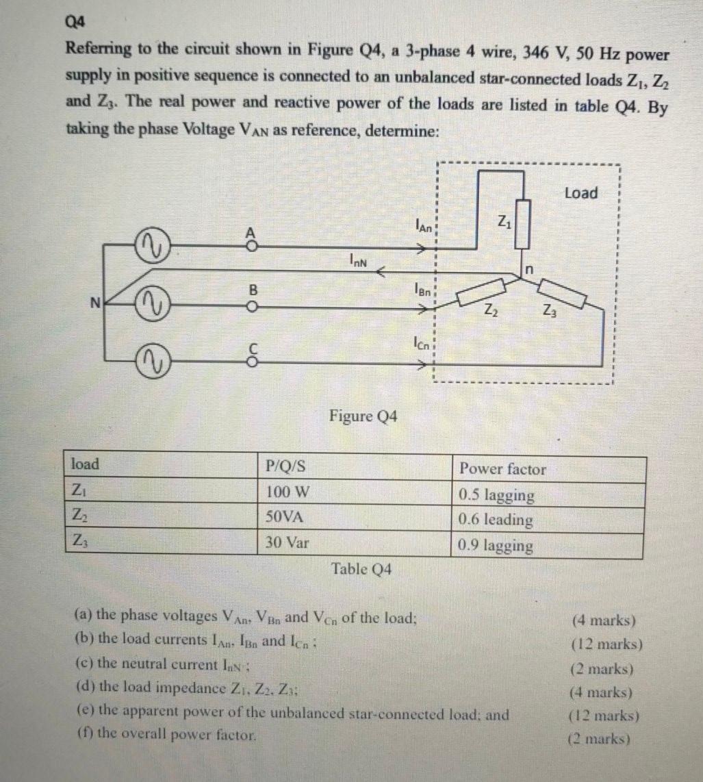 Solved Q4 Referring to the circuit shown in Figure 04, a | Chegg.com