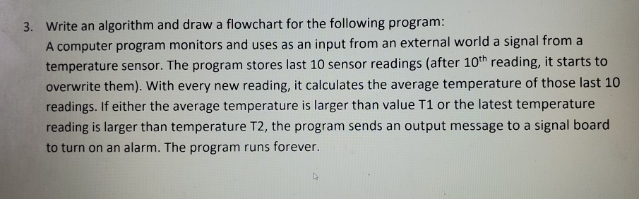 Solved 3. Write an algorithm and draw a flowchart for the | Chegg.com