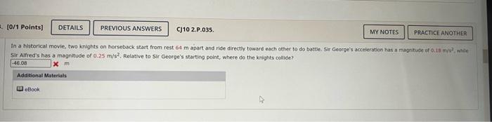 Solved In a historical movie, two knights on horsebsck start | Chegg.com