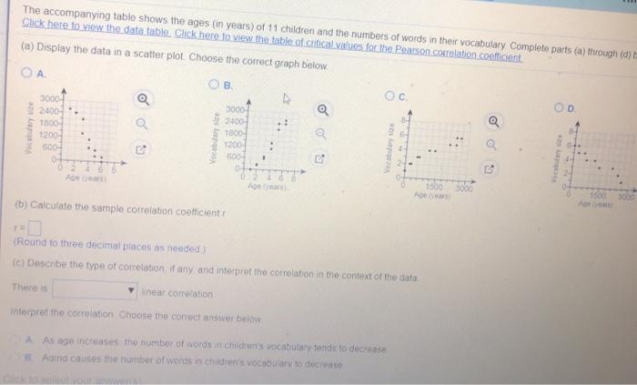 Solved The accompanying table shows the ages (in years) of | Chegg.com