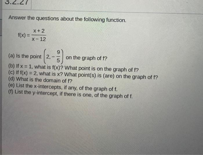 Solved Use the graph of the function f shown to the right to | Chegg.com
