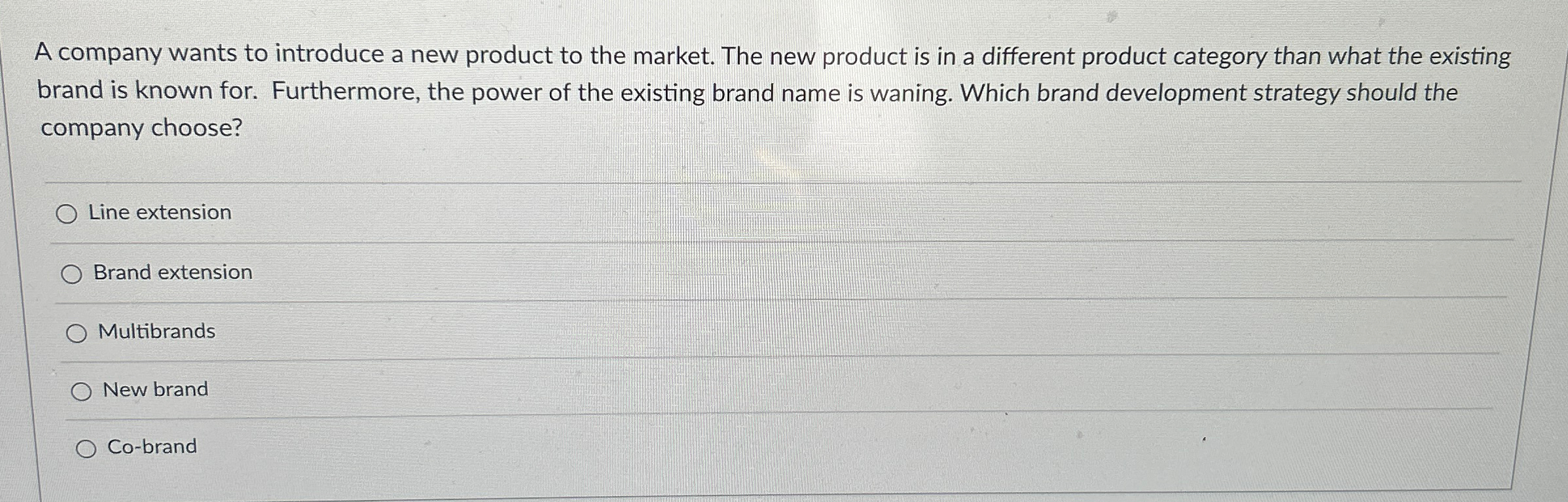 Solved A company wants to introduce a new product to the | Chegg.com
