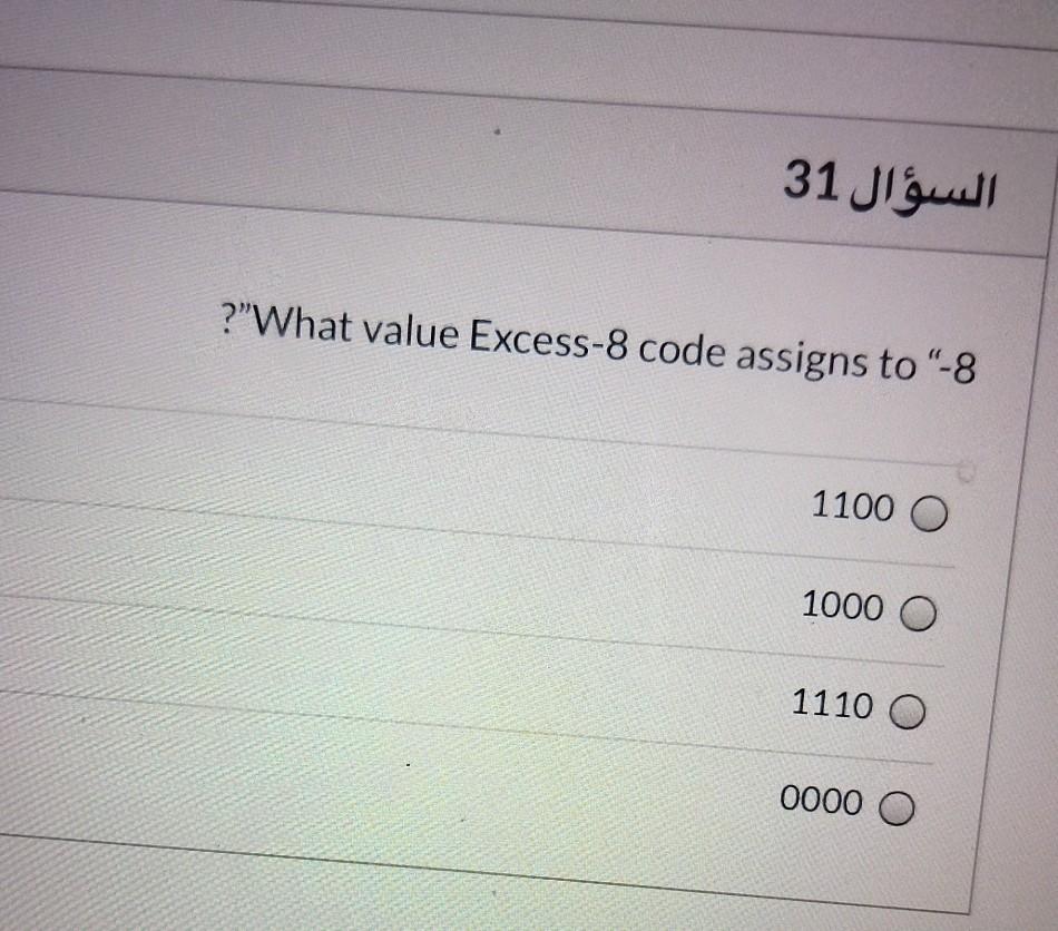 Solved السؤال 31 ?