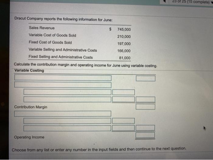 Solved Dracut Company reports the following information for