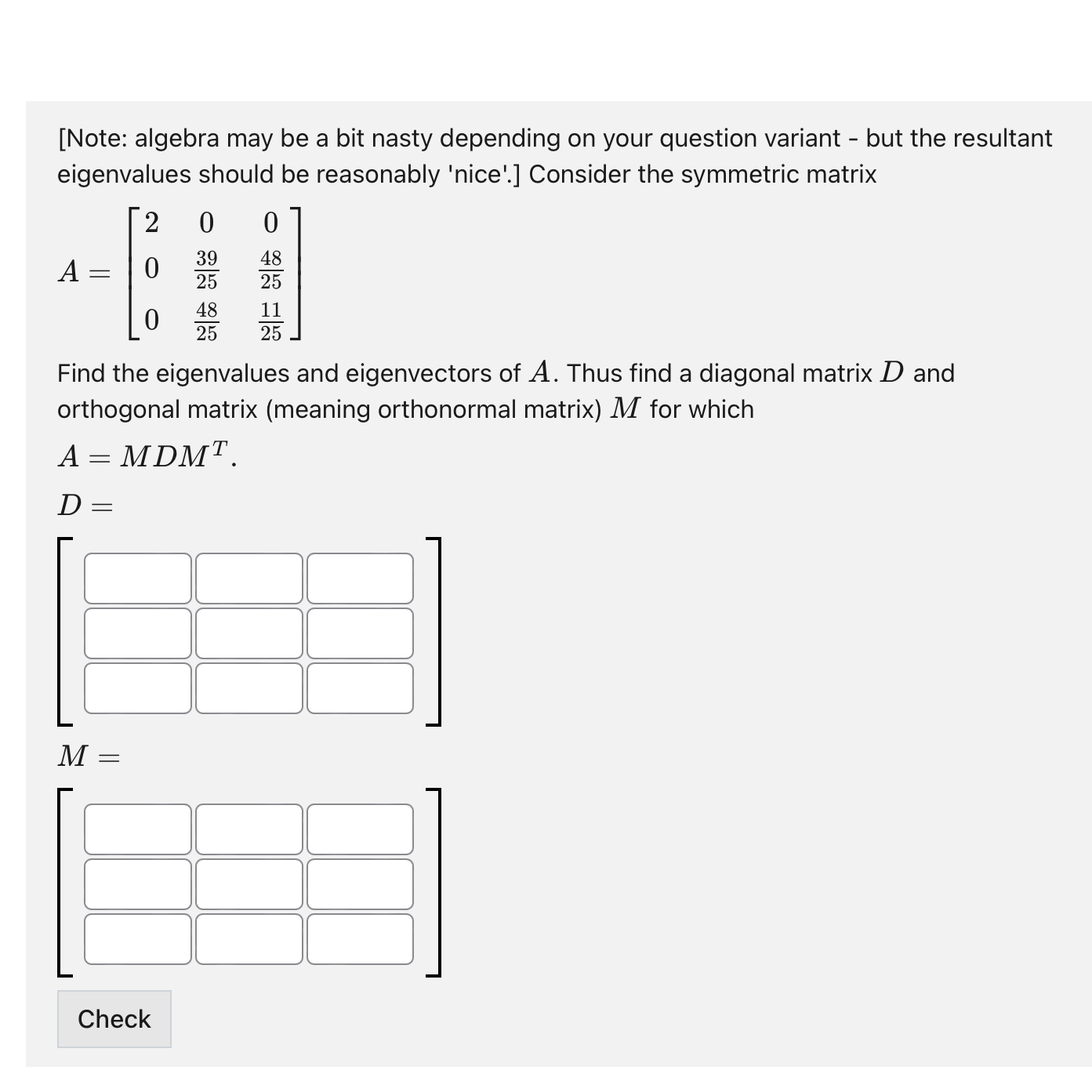 Solved [Note algebra may be a bit nasty depending on your