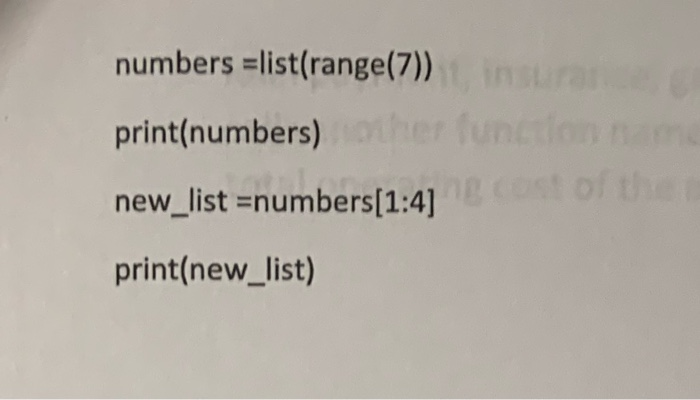 Solved What Is The First Negative Index In A List A 0 B