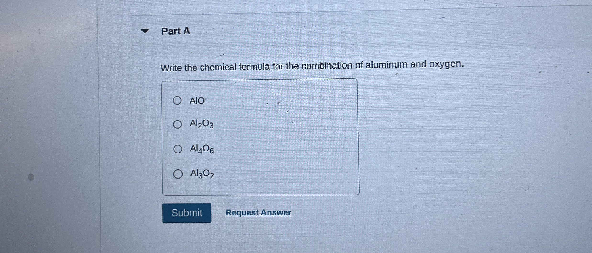Solved Part AWrite the chemical formula for the combination