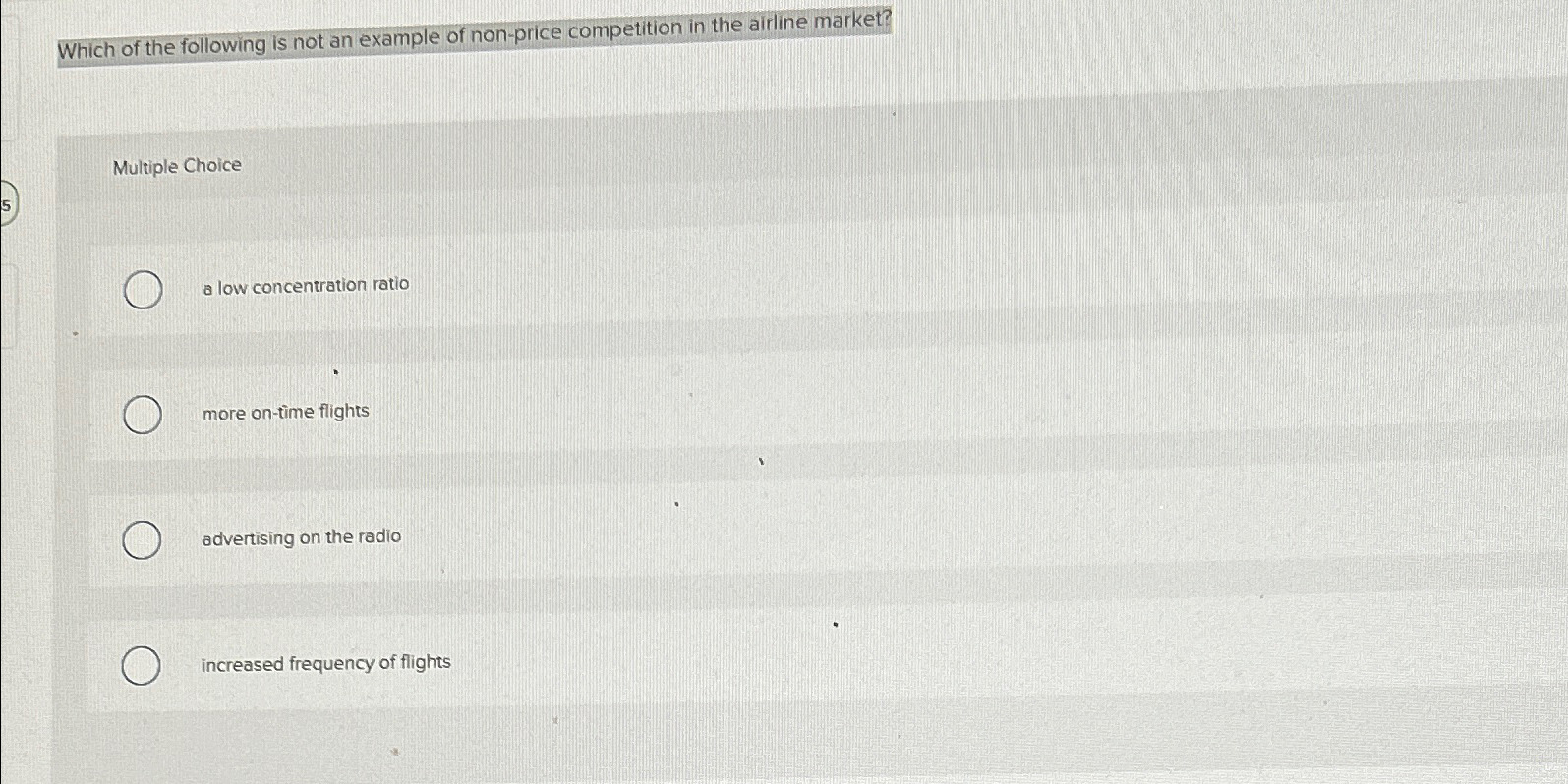 Solved Which of the following is not an example of nonprice