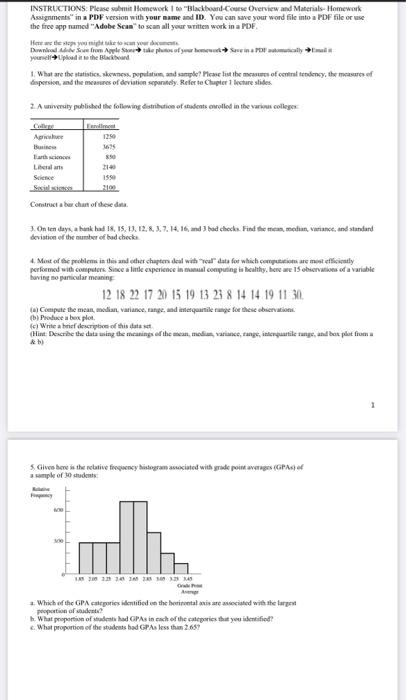 Solved INSTRUCTIONS. Please submit Homework 1 | Chegg.com