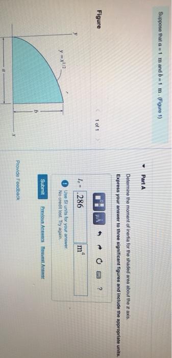 Solved Suppose that a = 1 mand 6 -1 m(Figure 1) Part A | Chegg.com