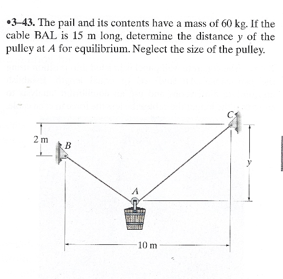 Solved The pail and its contents have a mass of 60 kg. If