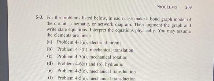 Solved 5-3. For the problems listed below, in each case make | Chegg.com