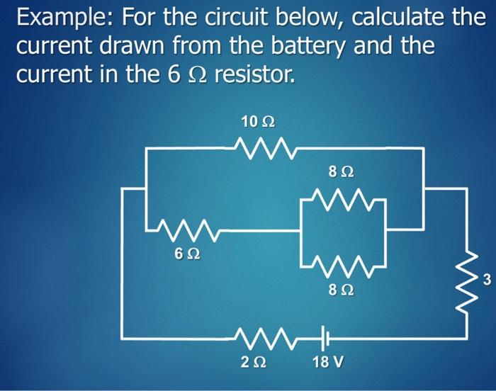 Solved Example: For the circuit below, calculate the current | Chegg.com