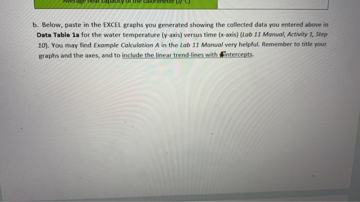 Solved Observe the data in Data Tables 1 a \& 1 b from | Chegg.com