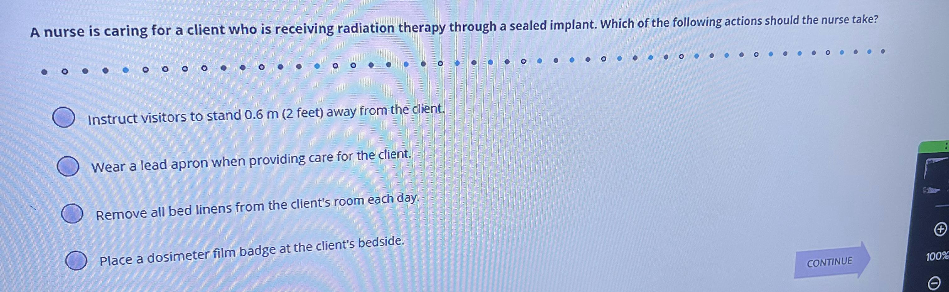 Solved A nurse is caring for a client who is receiving | Chegg.com
