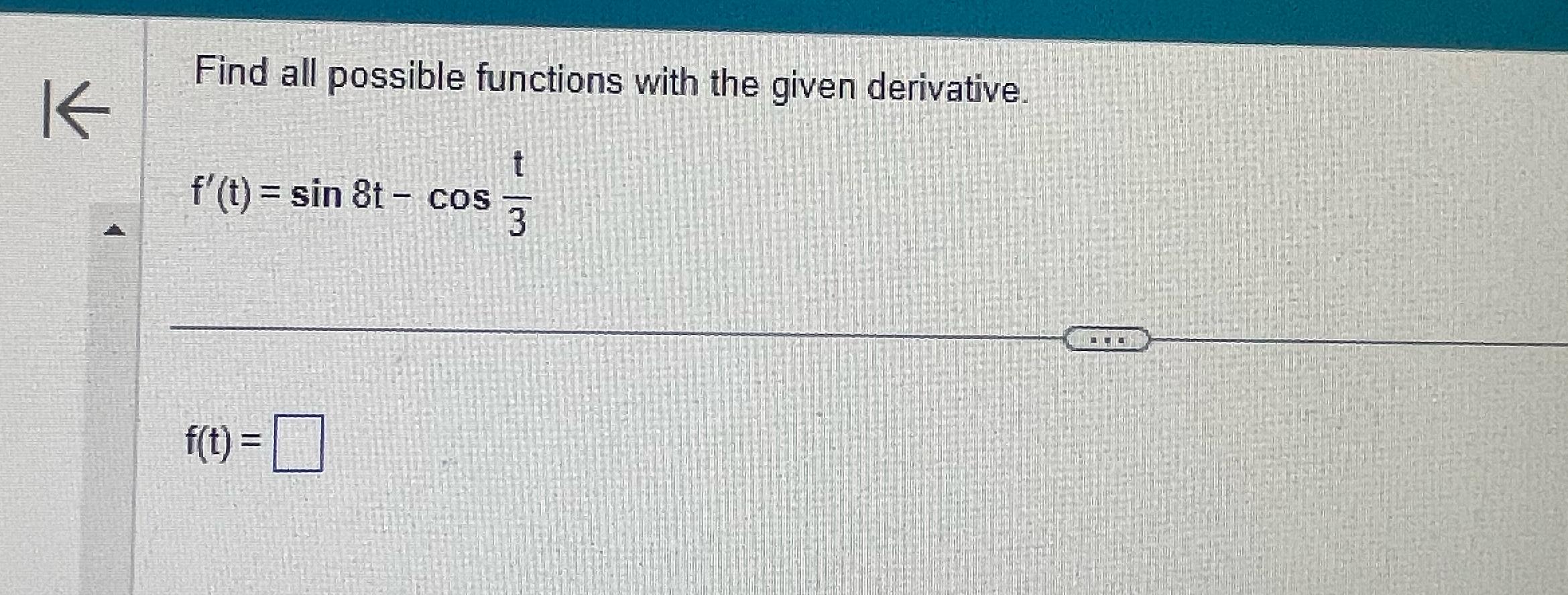 Solved Find all possible functions with the given | Chegg.com