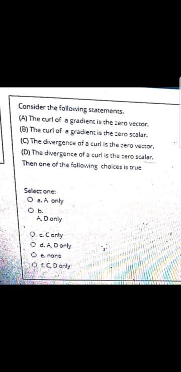 show that curl of gradient is zero
