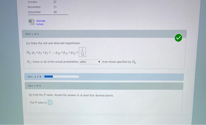 Solved The numbers of false fire alarms were counted each