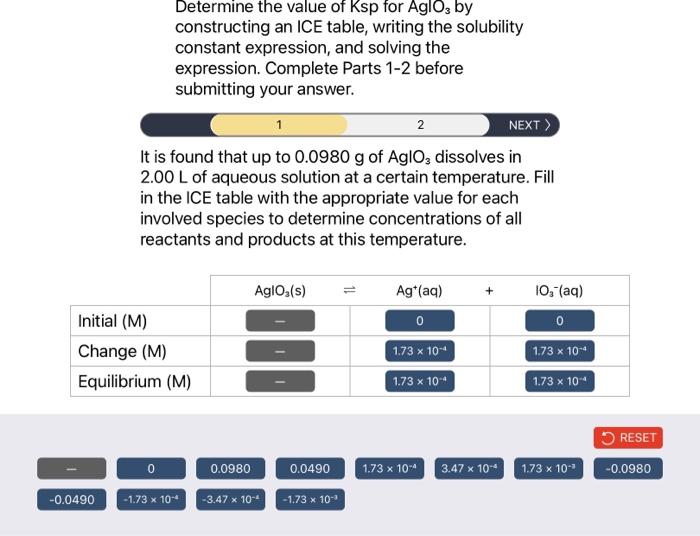 Solved Construct the expression for Ksp for solid Bil3 in | Chegg.com