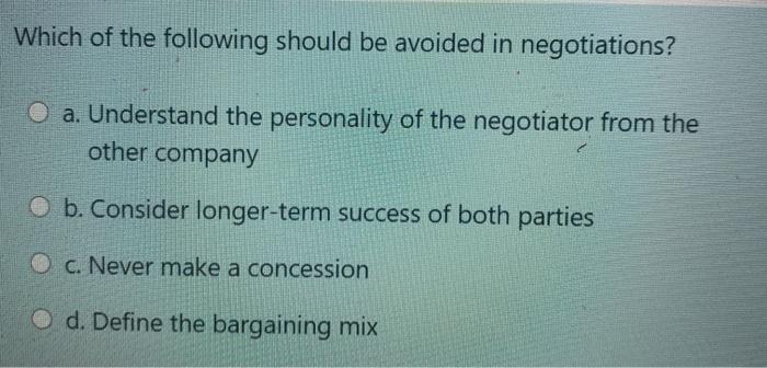 Solved Which of the following is not a way to define | Chegg.com