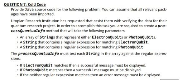 Solved Provide Java source code for the following problem. | Chegg.com