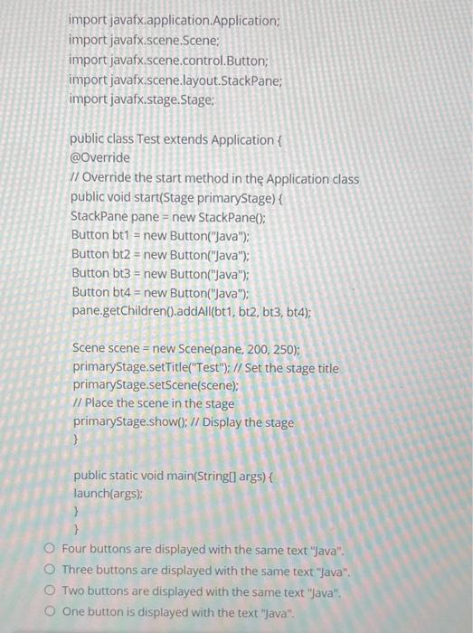 Solved The statement for registering a listener for | Chegg.com