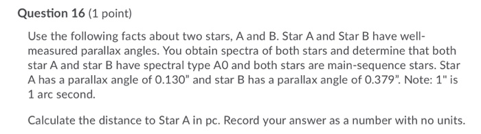 Solved Question 16 (1 point) Use the following facts about | Chegg.com