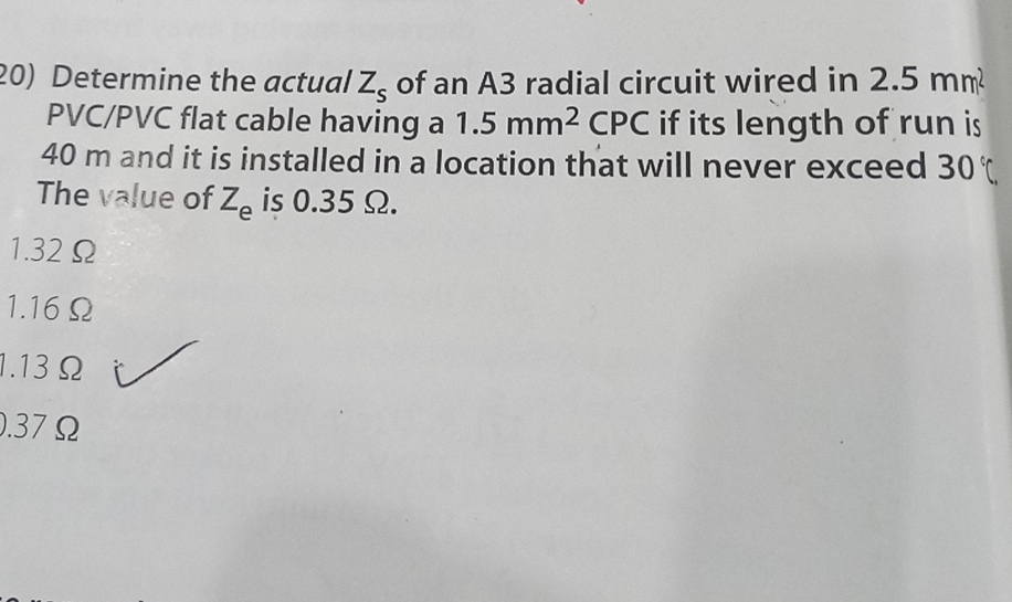 Solved Determine the actual ZS ﻿of an A3 ﻿radial circuit | Chegg.com