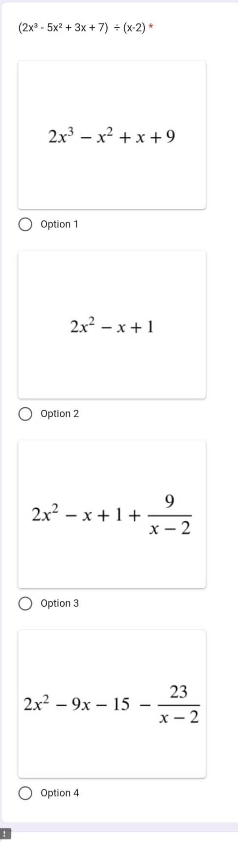 answer 5x3 2 1x2