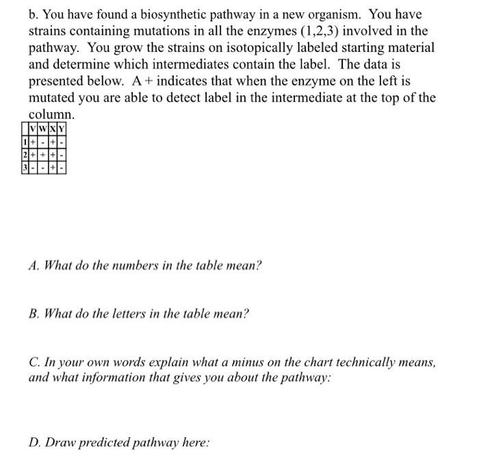 Solved 1 A You Are Studying An Essential Pathway With Chegg Com