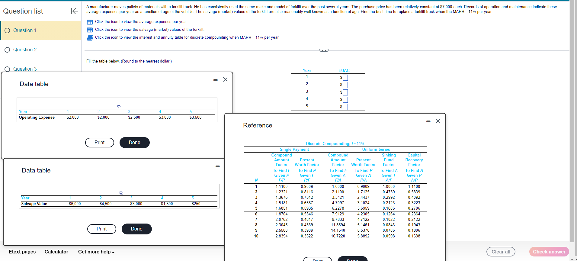 Solved Please help filling out the table, all information | Chegg.com
