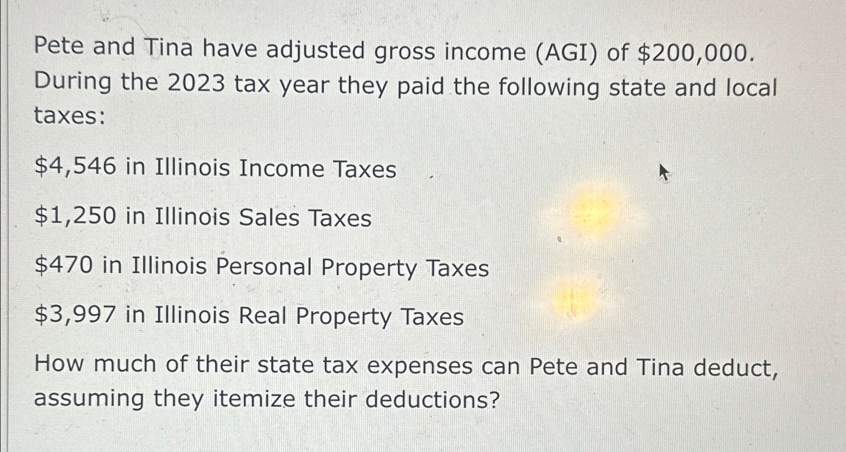 Solved Pete and Tina have adjusted gross (AGI) ﻿of