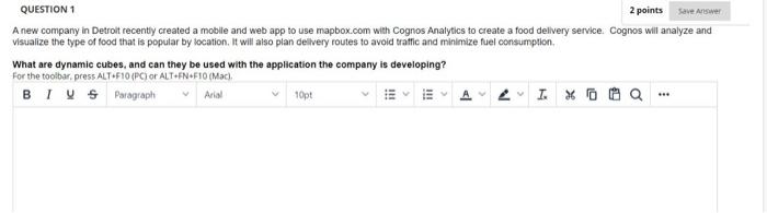 Solved QUESTION 1 2 points Save Answer A new company in | Chegg.com