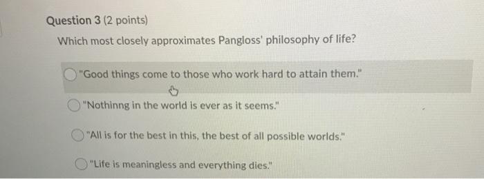 Solved Question 1 2 Points At The Start Of The Book What Chegg Com