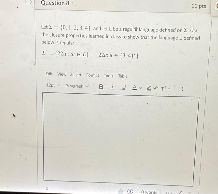 Solved Question 6 10 pts Let S = {a,b,c}. Find a regular | Chegg.com
