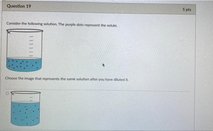 Solved Question 19 5 pts Consider the following solution. | Chegg.com