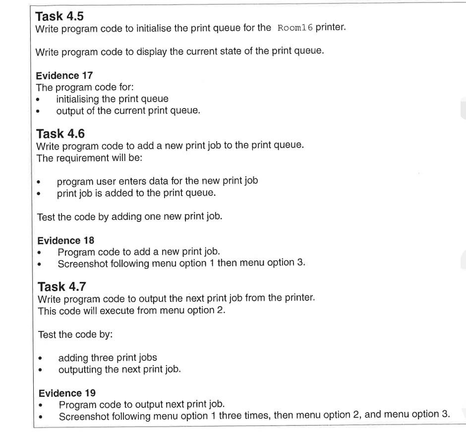 Solved In practice, there are several print queues each
