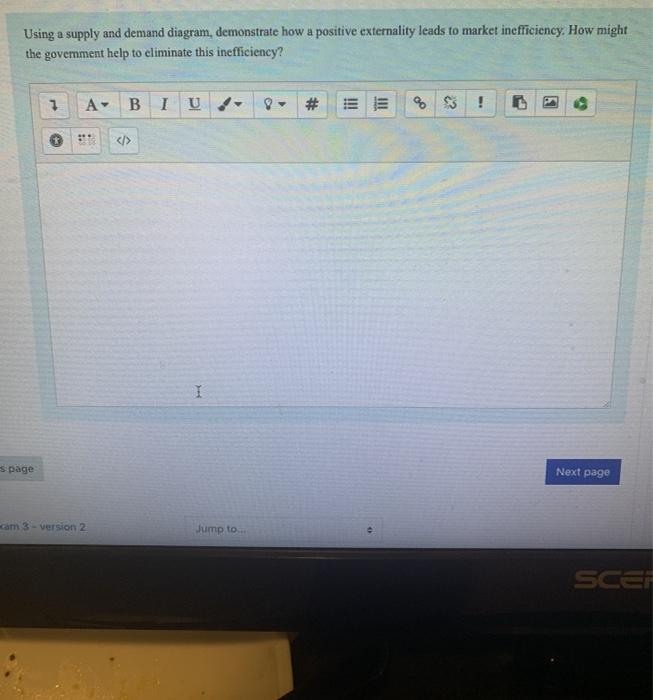 Solved Using a supply and demand diagram, demonstrate how a