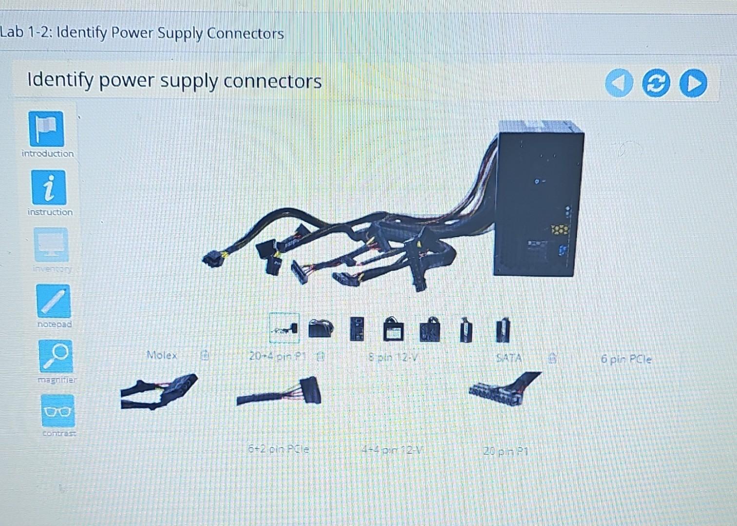 Solved Lab 12 Identify Power Supply Connectors