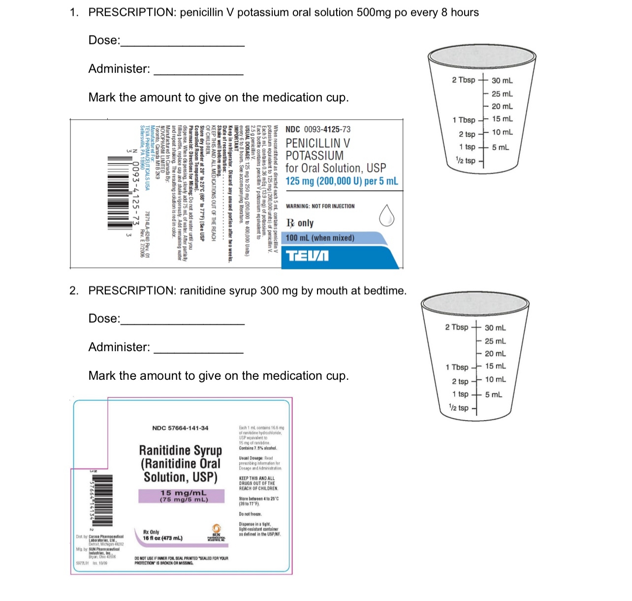 Solved PRESCRIPTION: penicillin V ﻿potassium oral solution | Chegg.com