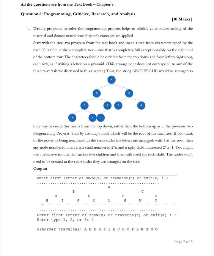 Solved All the questions are from the Text Book - Chapter 8. | Chegg.com